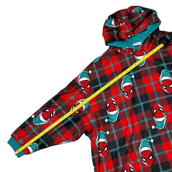 Spiderman Character Kids Oversized Hooded Pullover Robe Size L/XL - Picture 8 of 13